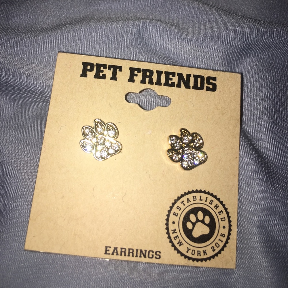Paw print earrings