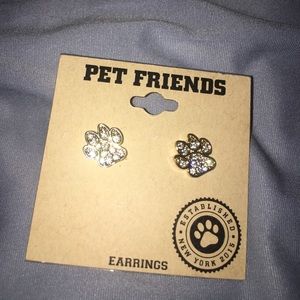 Paw print earrings