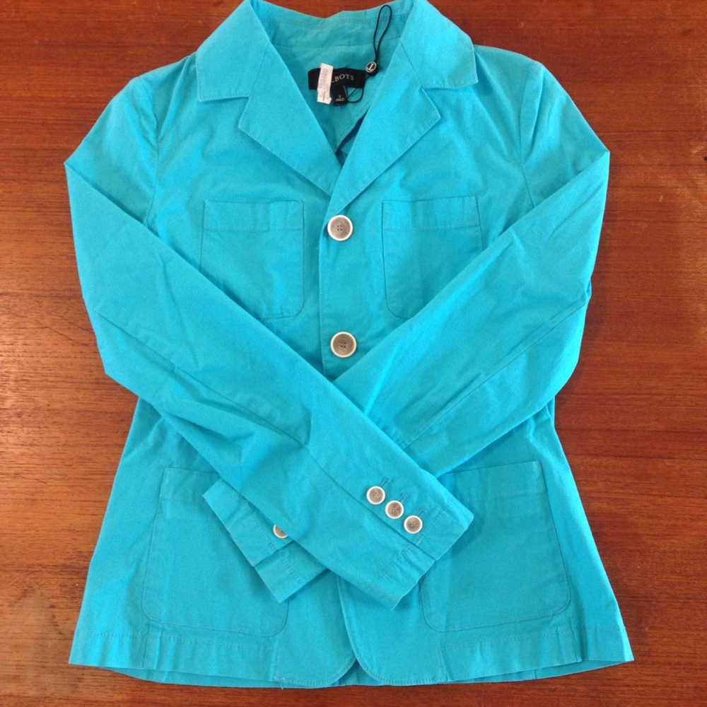 Bright blue Talbots Jacket