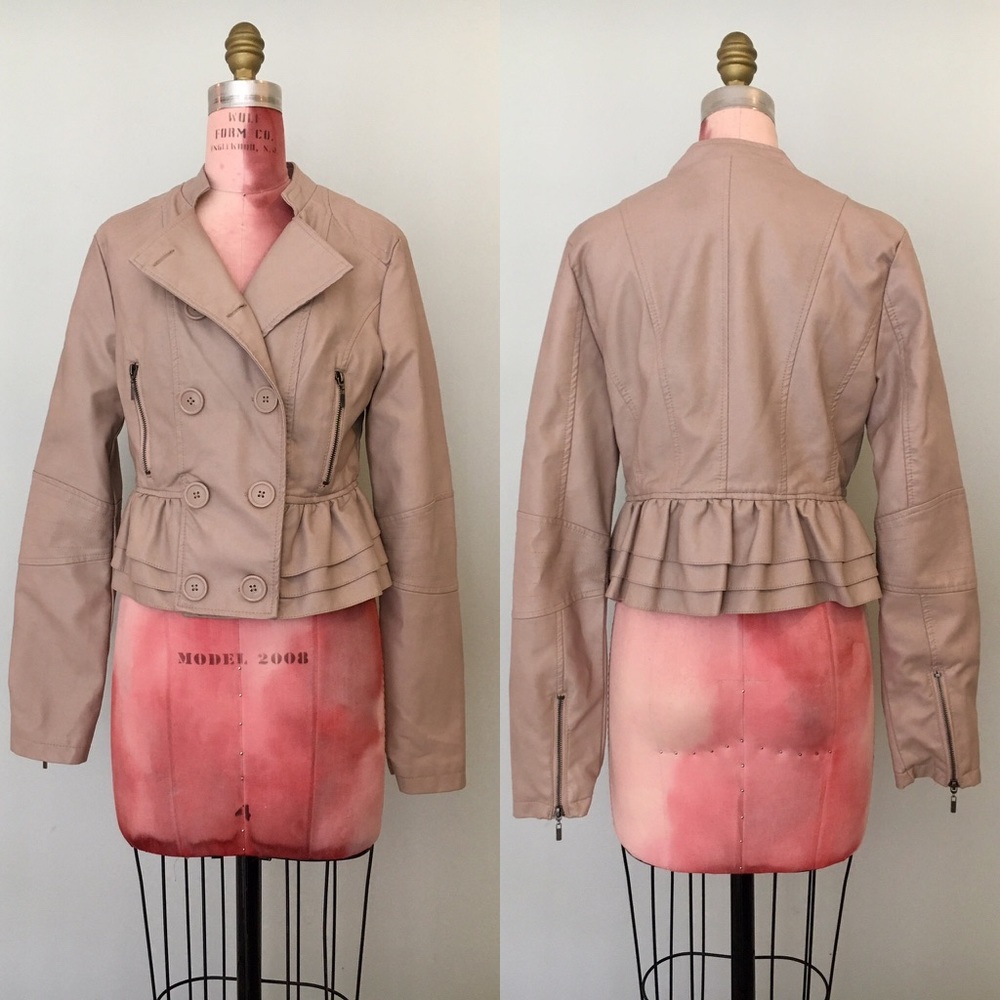 Target Cropped Jacket with Frills