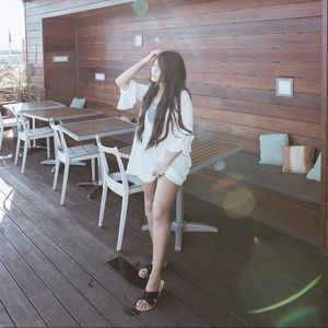 Beach cover up (see through)