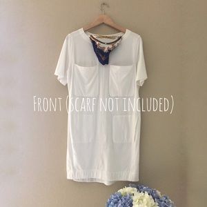 Everlane Pocket T-Shirt Dress (White)