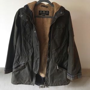 Barbour Jacket With Hood Size 6