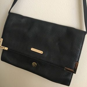 Michael Kors Black Leather Shoulder Purse