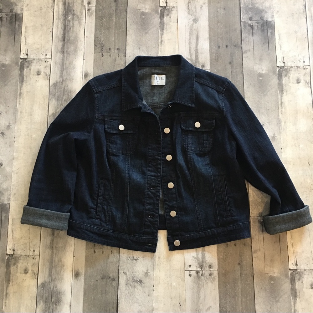 ELLE Jean Jacket Dark Wash - XL