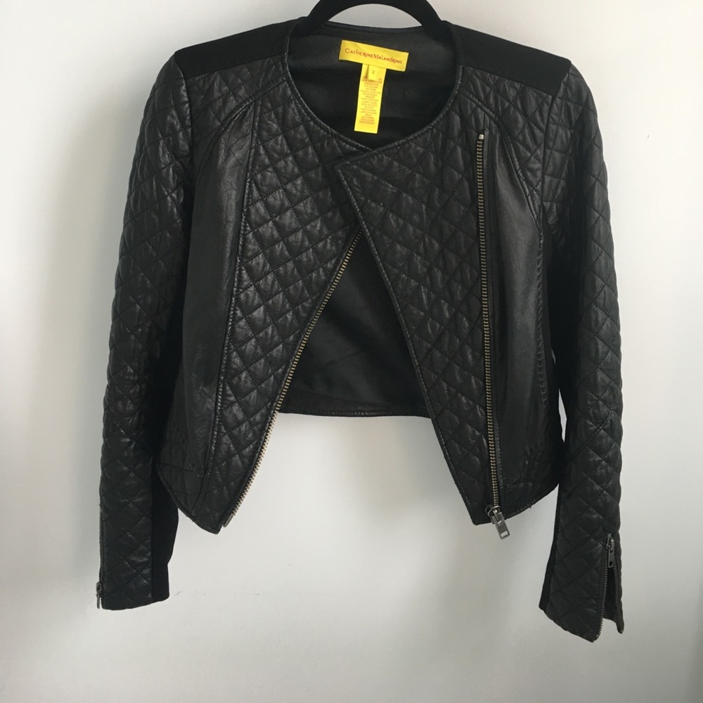 Catherine Maladrino Lamb Leather Jacket