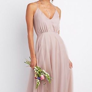 Mauve chiffon dress