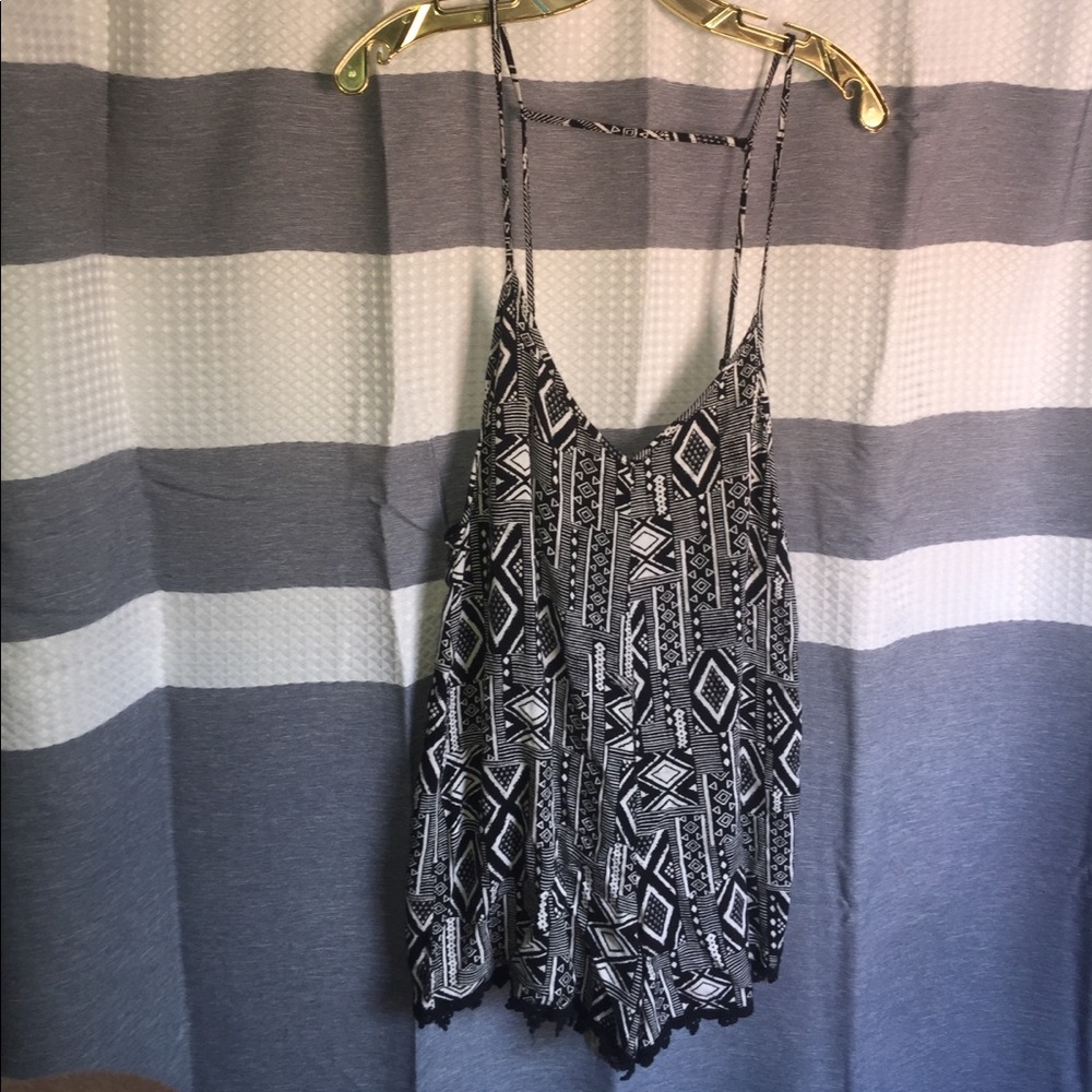 One Clothing Tribal Print Romper