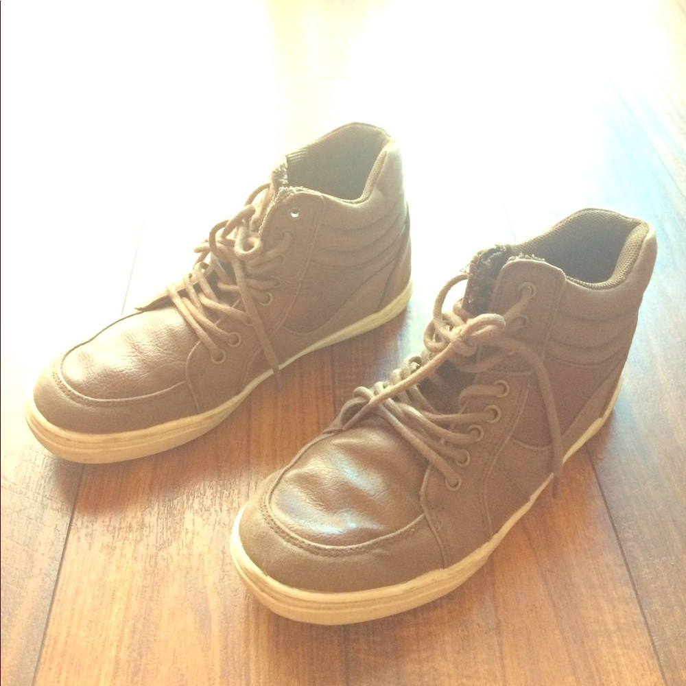 Brown boy shoes.
