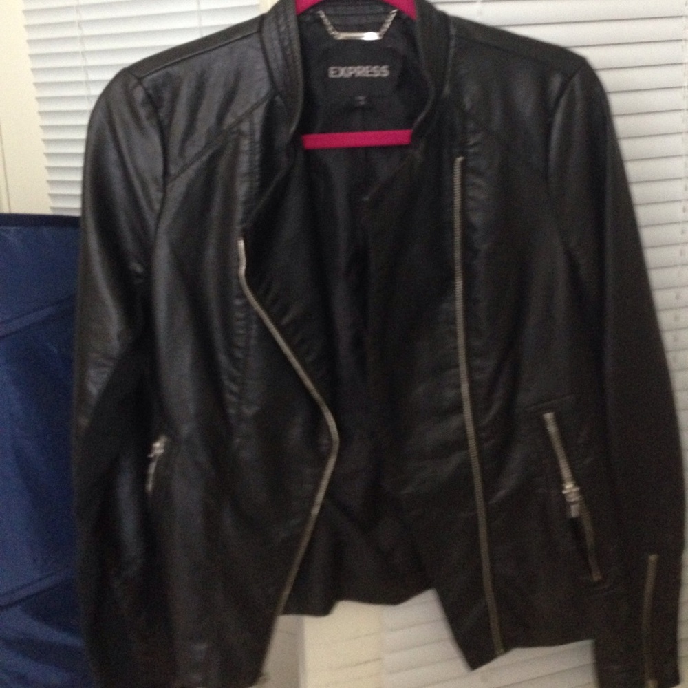 Brand new leather jacket express size s