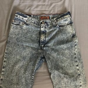 Men's Super Skinny Levi's acid wash jeans