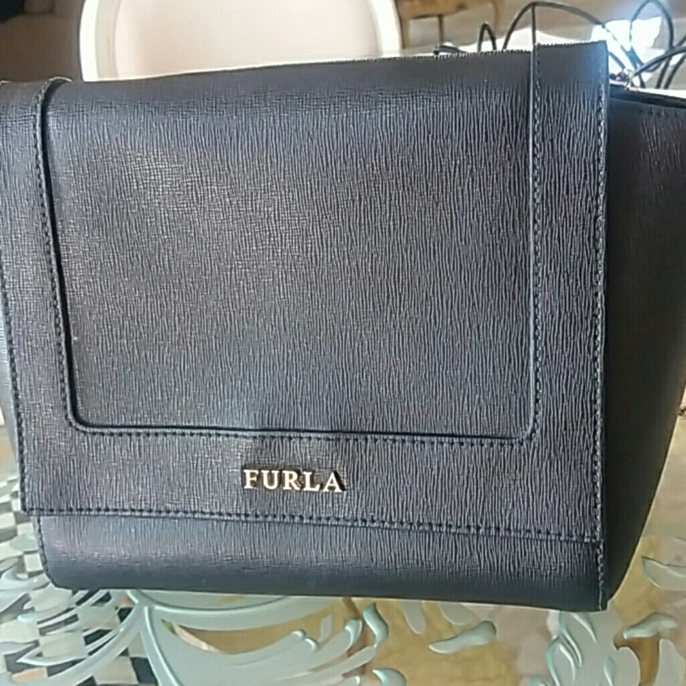 Furla black crossbody