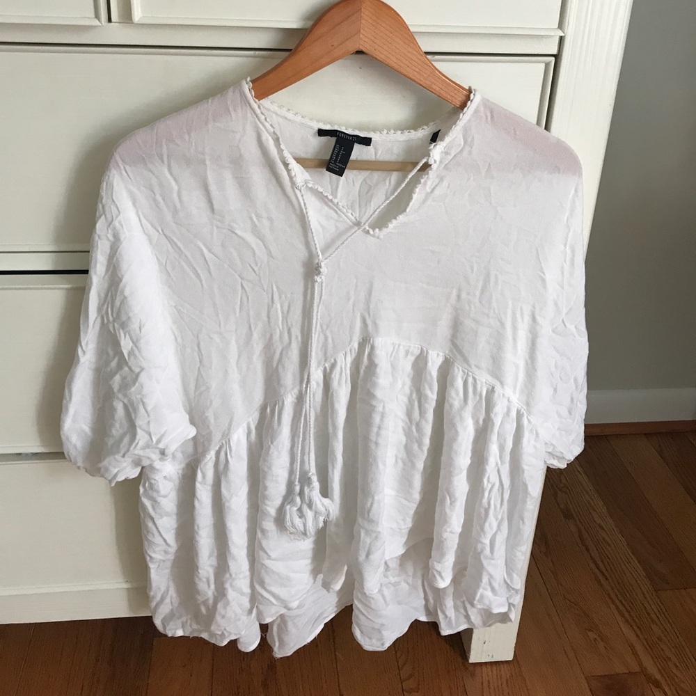 flowy peasant blouse