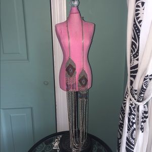 BOHO beaded long necklace