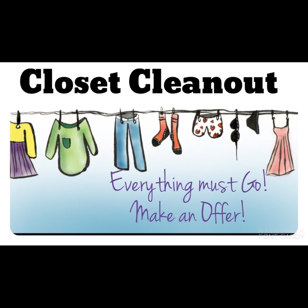 Closet Clean out - Everything Must Go