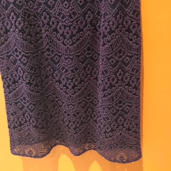 Nanette Lepore Lace Purple Cocktail Dress 4 - Picture 3 of 8