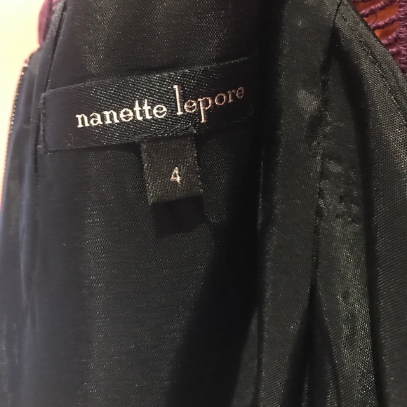 Nanette Lepore Lace Purple Cocktail Dress 4 - Picture 8 of 8