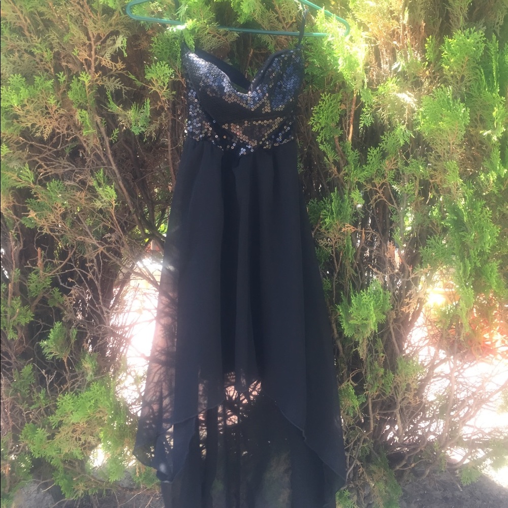 Bloom Sequined Black Homecoming Dress ♣️