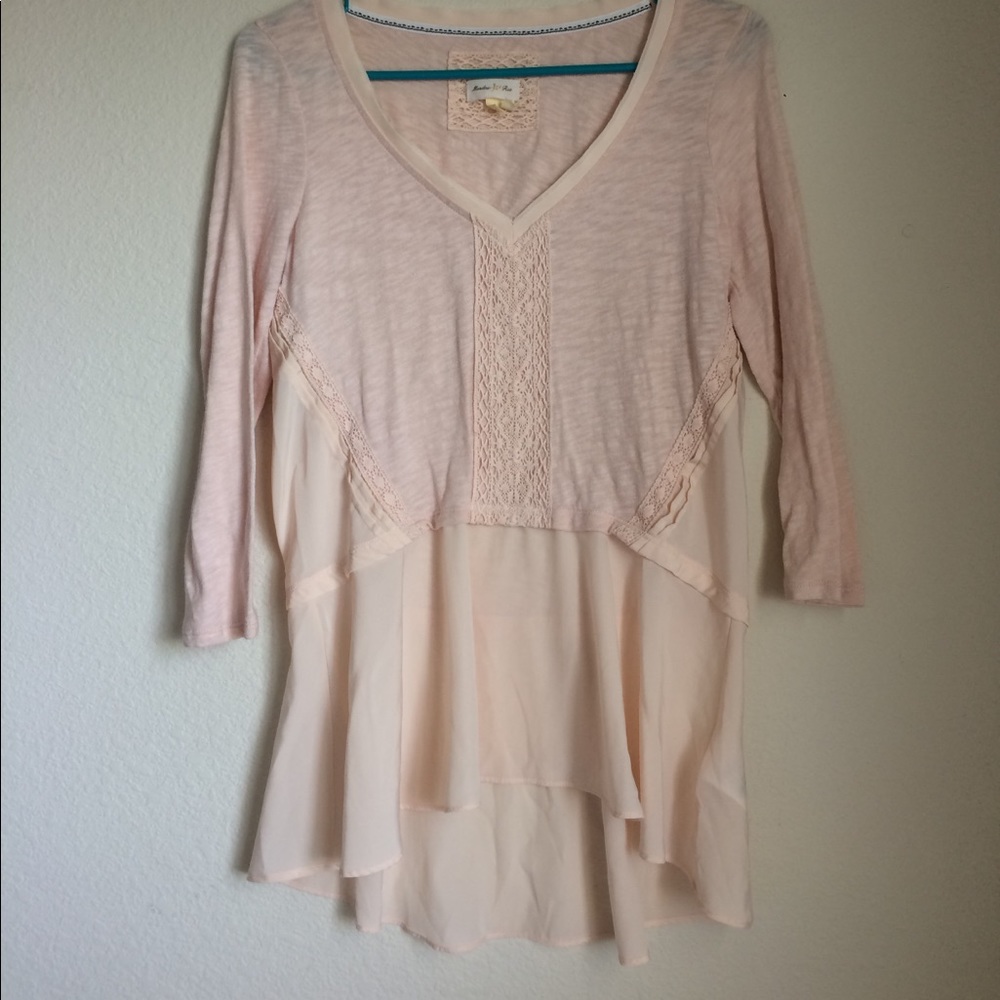 Long high-low contrast top from Anthropologie