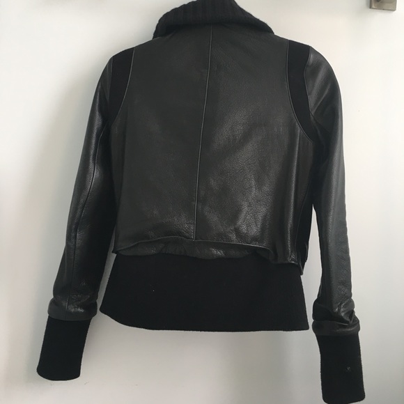 ALC lamb leather jean jacket - Picture 2 of 6