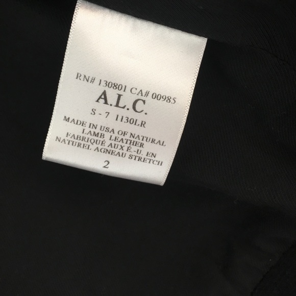 ALC lamb leather jean jacket - Picture 4 of 6
