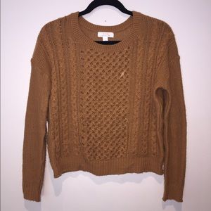 Sun and Shadow Burnt Orange Sweater