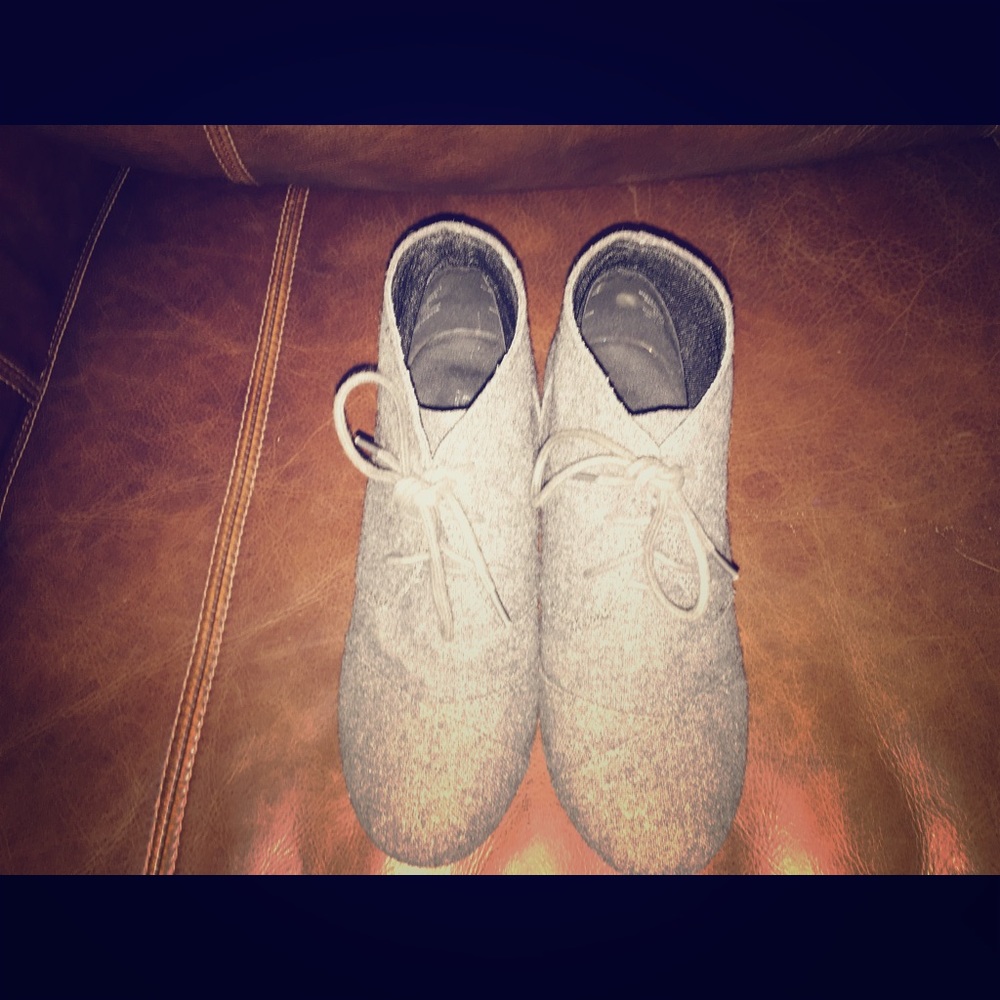 Grey ankle boots