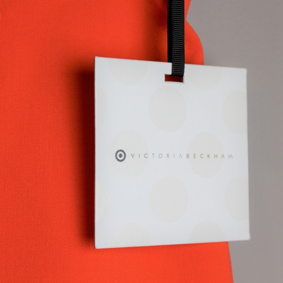 ✨HP✨Victoria Beckham Orange Scalloped Mini Skirt L - Picture 7 of 8