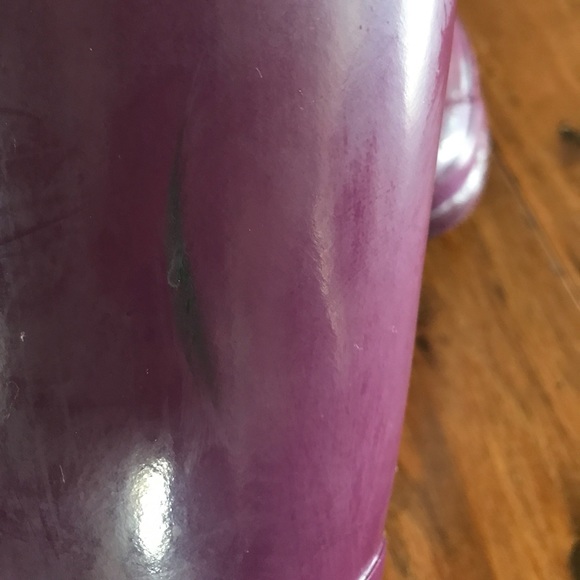 SOLD - Hunter dark iris / purple tall rain boots - Picture 3 of 6
