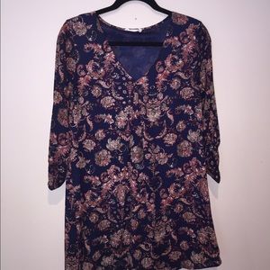 Lush Printed Chiffon Dress