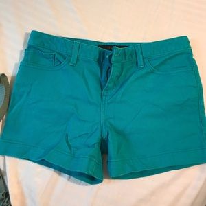 Teal Calvin Klein shorts