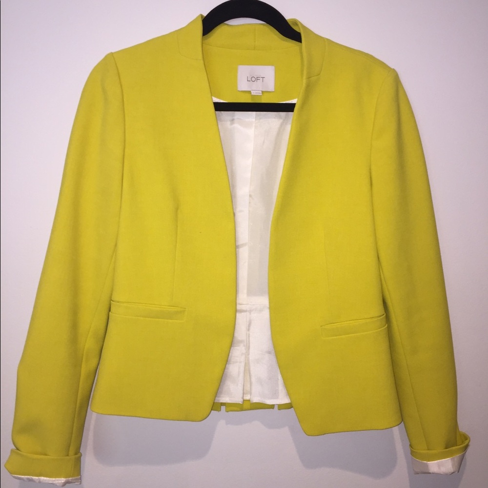 Bright Yellow Blazer