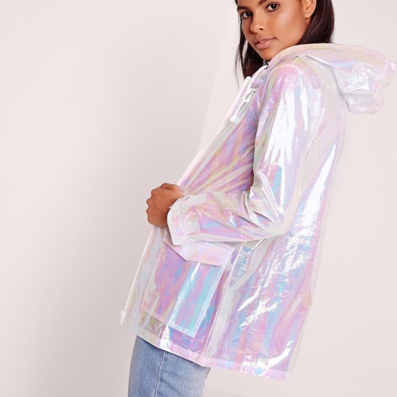 Holographic Rain Coat - Picture 2 of 4