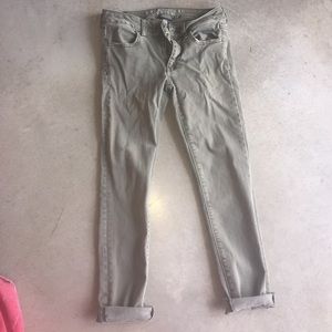 American Eagle super super stretch crop jeans