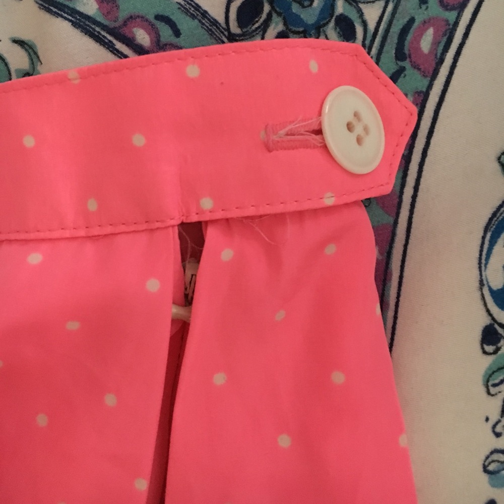 AMERICAN APPAREL PINK POLKA DOT SKIRT