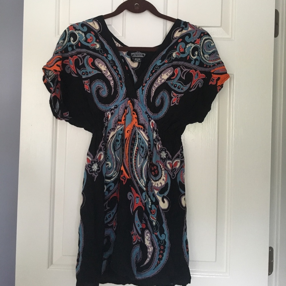 Patterned dress/ beach cover up.