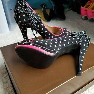 Polka dot heels