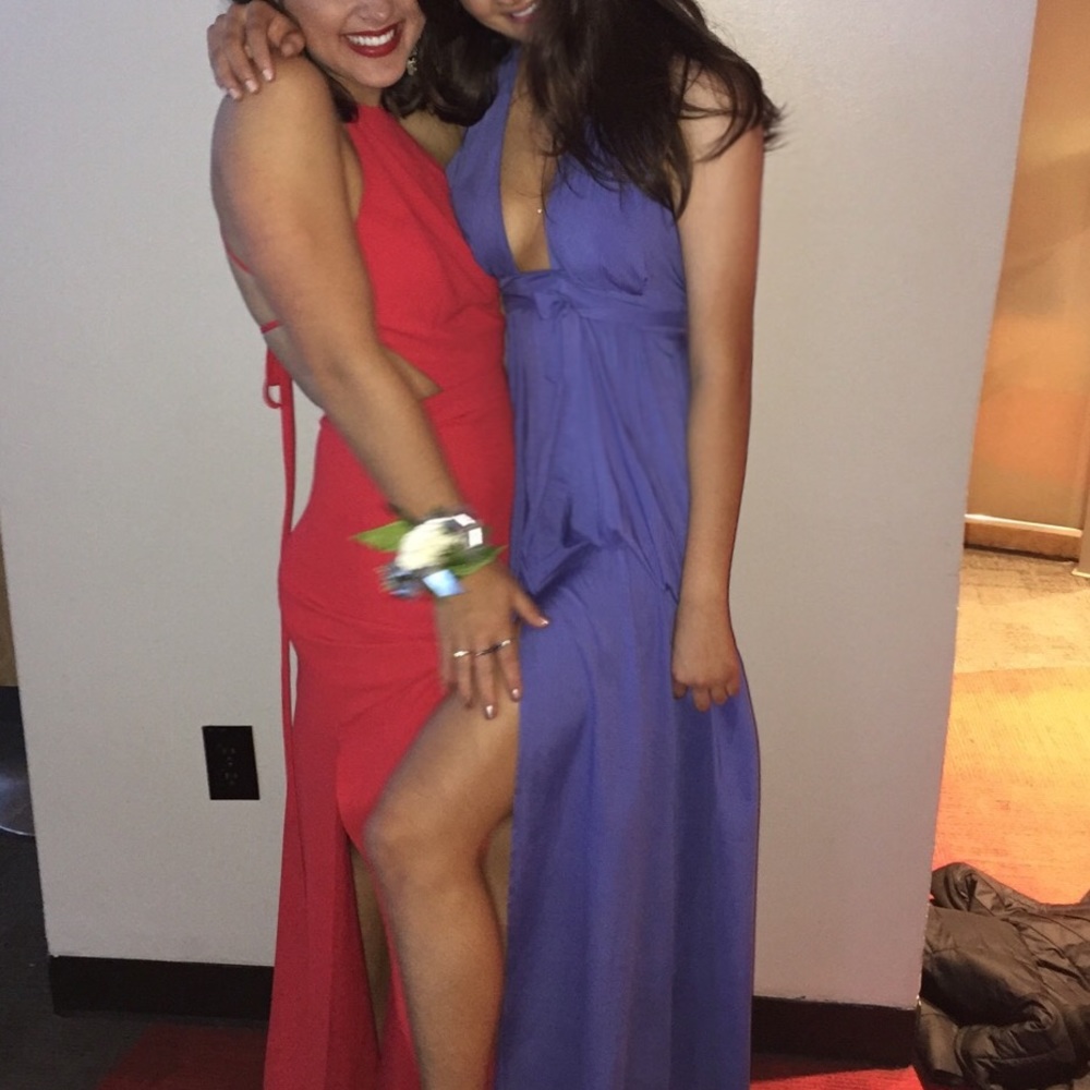lulu's periwinkle maxi dress