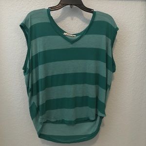 Striped Teal Top