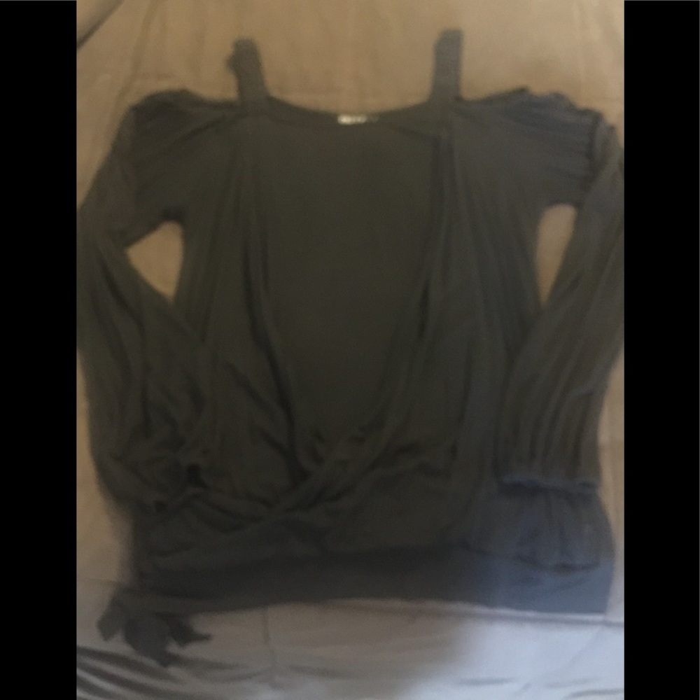 Black off the shoulder top