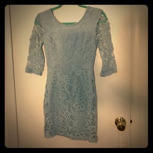 Baby blue dress