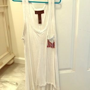 INC flowy American Flag tank top