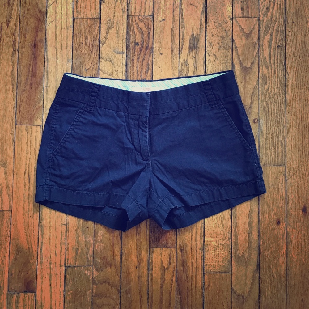 J.Crew Navy Blue Chino Shorts