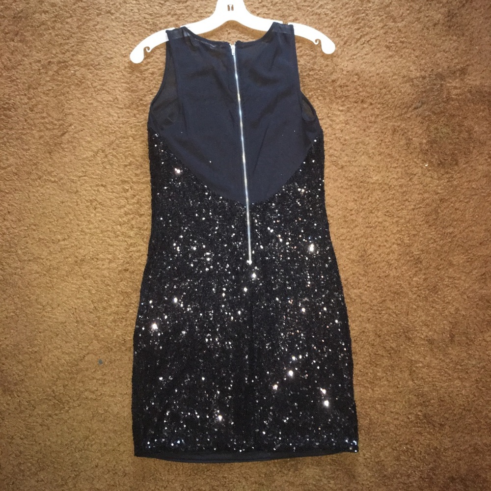 M Forever 21 Black Sequined Party Dress - Picture 4 of 4