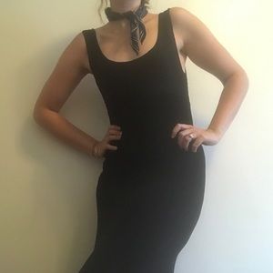 Jalate Scoop Neck Maxi Bodycon Dress