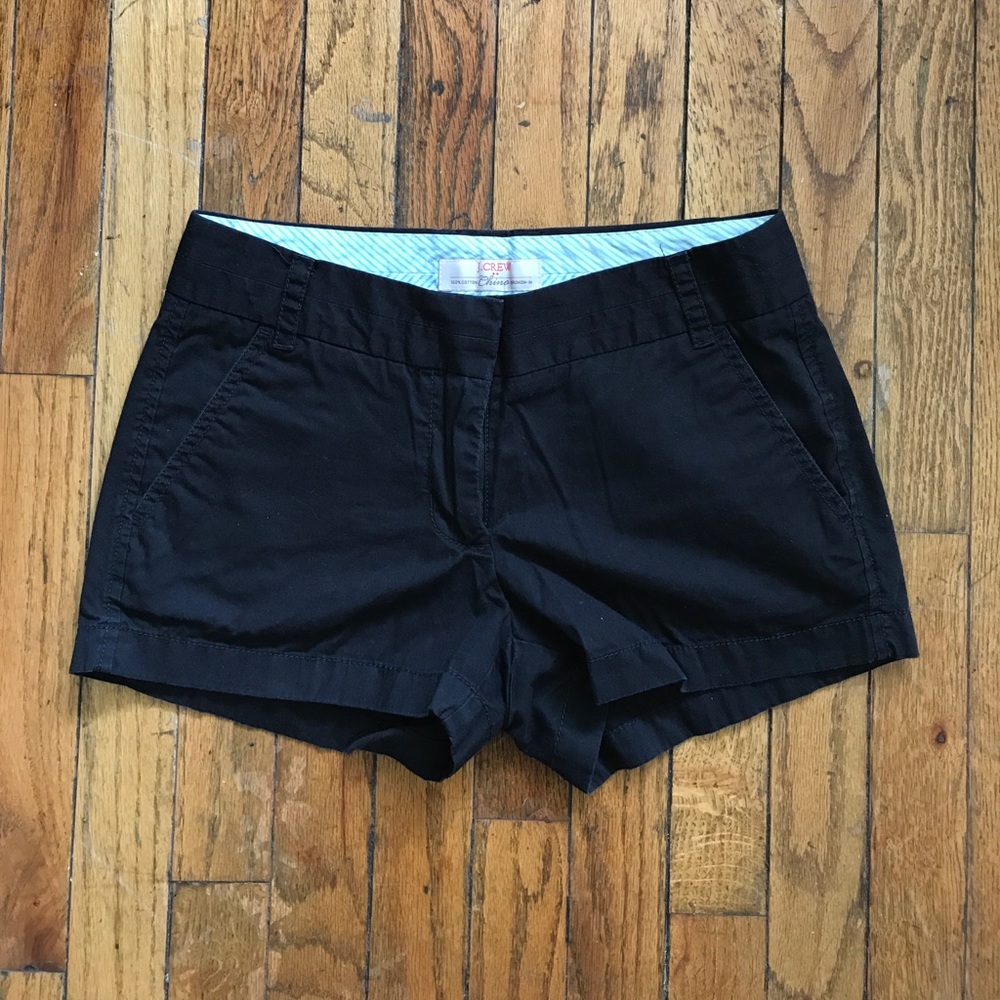 J.Crew Black Chino Shorts