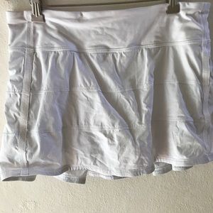 Lulu lemon white running skirt