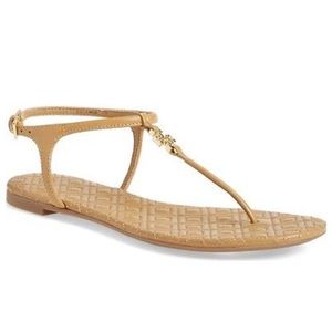 Tory Burch Marion T-strap Sandal Nude Size 9.5