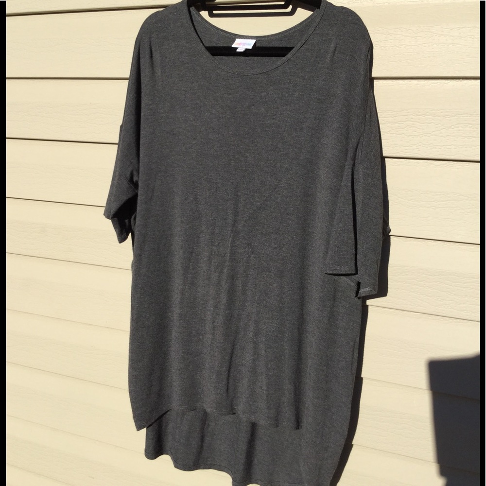 LuLaRoe 2XL  Charcoal Gray Irma