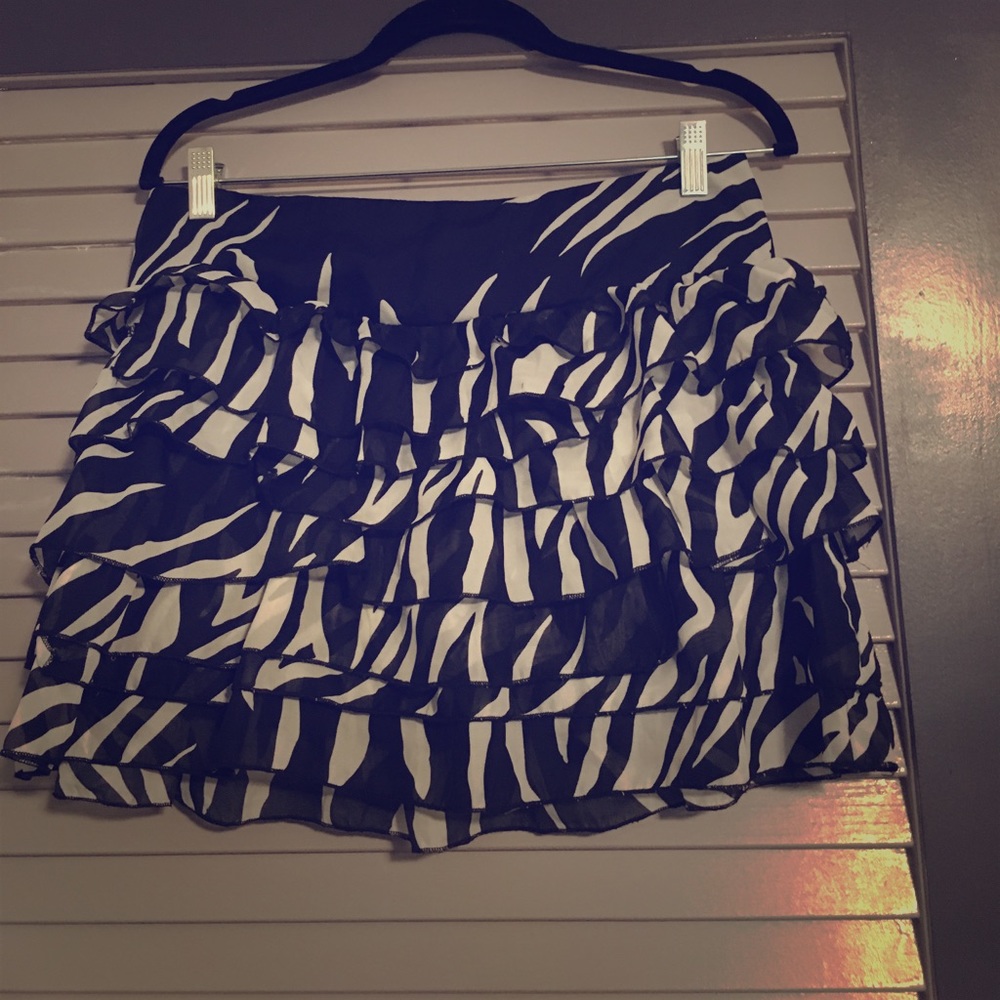 Zerbra Print Skirt